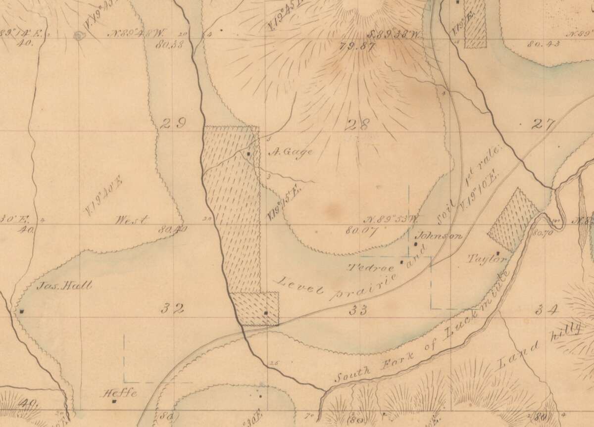 Figure 1.2. The first map of the place, 1855