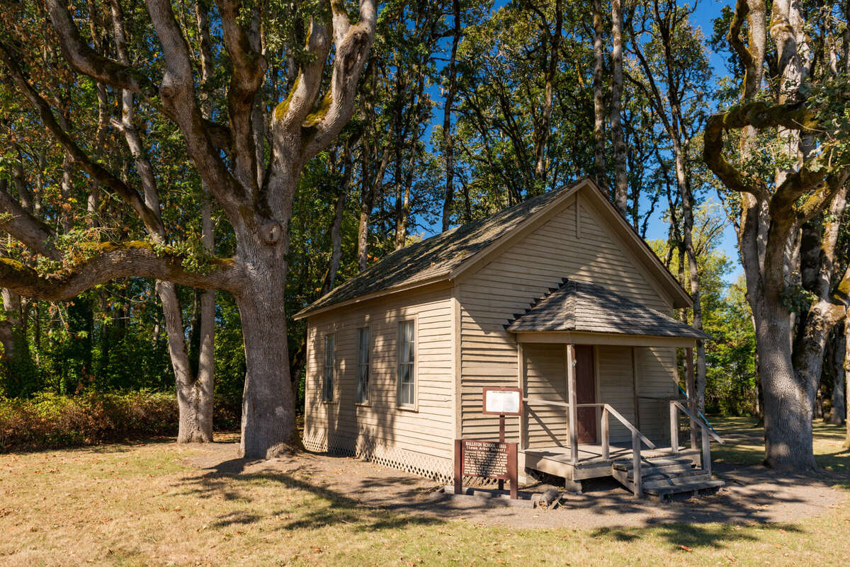 Figure 10.3. Ballston School, a one-room schoolhouse in Polk County, photographed in 2014
