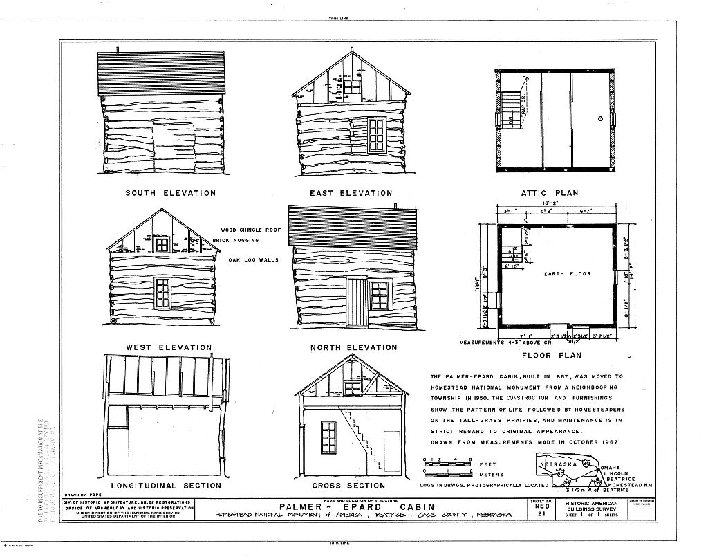 Palmer-Epard Cabin, Beatrice, Gage County, NE