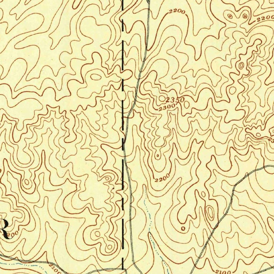 USGS 1:125000-scale Quadrangle for Fort McKavett, TX 1893 (crop around site)